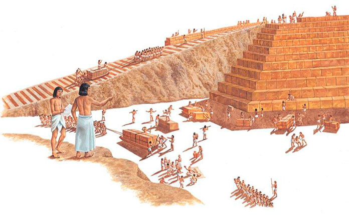 как строили пирамиду