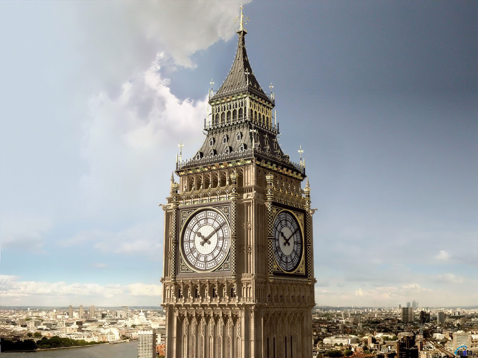 3D Фотообои «Лондон Биг-Бен»