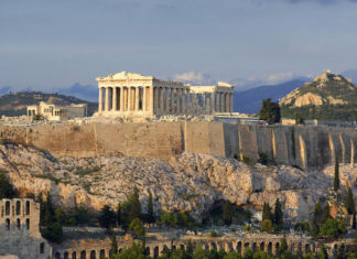 Афинский Акрополь в Греции