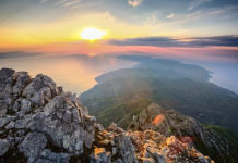 Гора Афон в Греции
