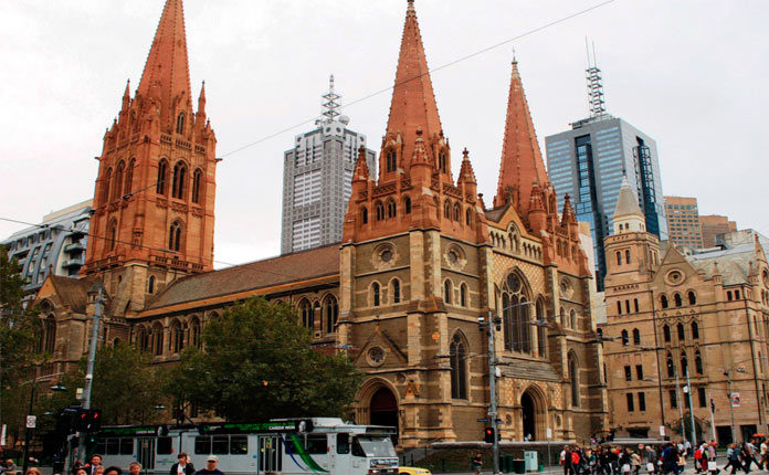 Собор Святого Павла в Мельбурне в Австралии